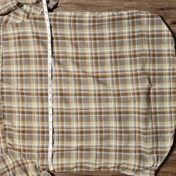 Mens Columbia Sportswear Brown Plaid Button Down Shirt Large - Picture 5 of 6